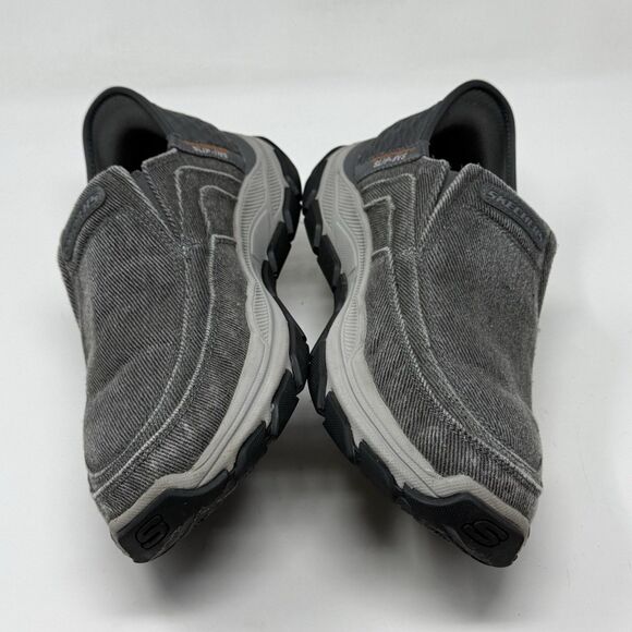Skechers Respected Holmgren Shoes Mens 8.5 Extra Wide Gray Easy On Slip Ins main image 6